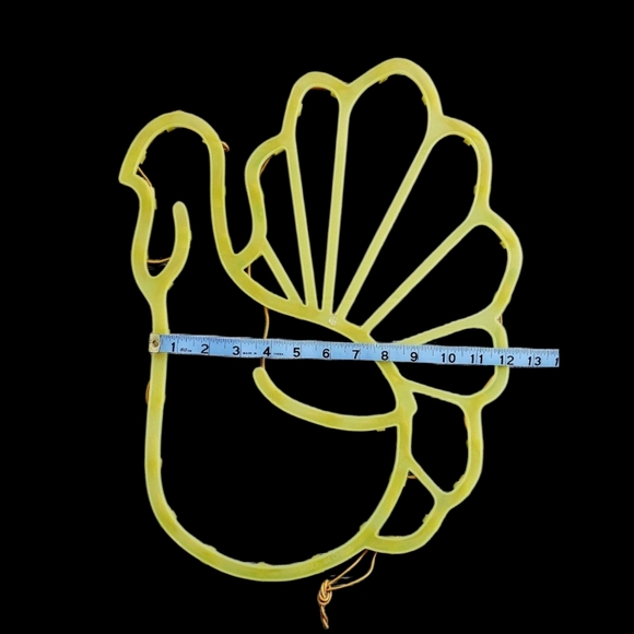 Thanksgiving Lighted Turkey Silhouette Window - Picture 11 of 13